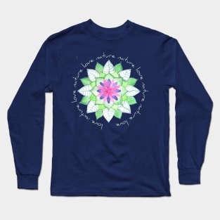 Love Nature Mandala Long Sleeve T-Shirt